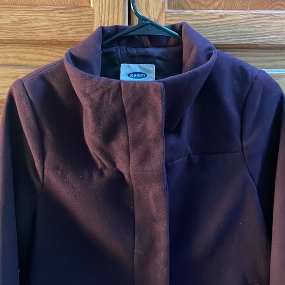 Warm purple pea coat! - Picture 4 of 7